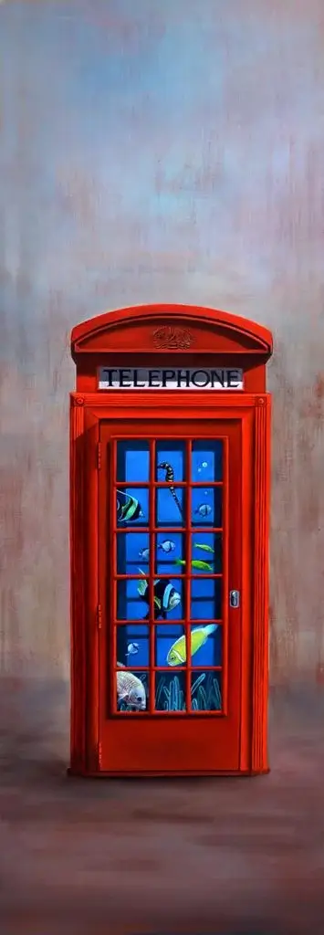 cabine téléphonique rouge